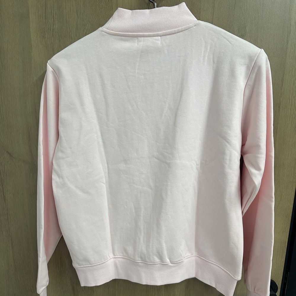 Parke Light Pink Crewneck Sweatshirt with Arch Logo - Picture 2 of 5